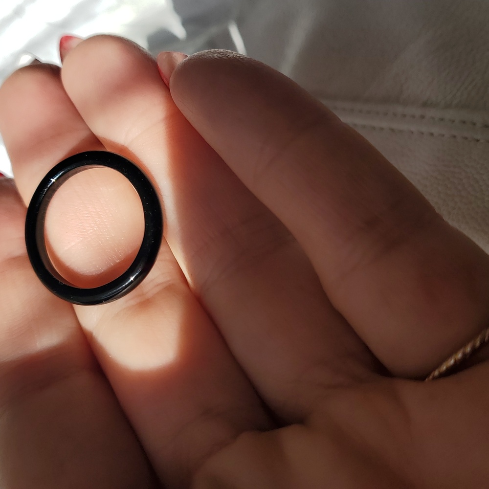 Black Stone Ring - image 4
